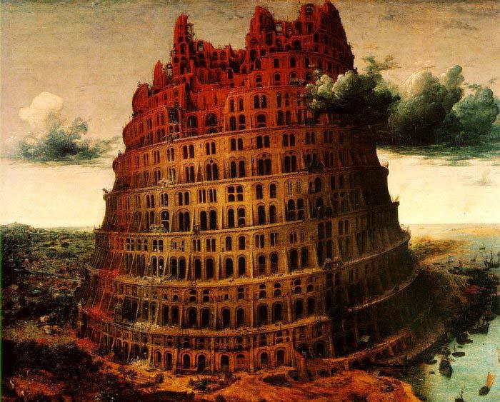 BRUEGEL, Pieter the Elder The Little Tower of Babel France oil painting art